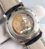 Replica Audemars Piguet Jules Audemars 15170 Roman numerals SS Black Dial Leather Strap A3120 - Image 6