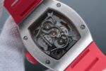 Replica Richard Mille RM038 SS Red Inner Bezel Skeleton Dial Red Rubber Strap Jap Quartz - Image 6