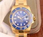 Replica Rolex Submariner 116613 LB Noob YG Wrapped Blue Dial YG Wrapped Bracelet Eta2836