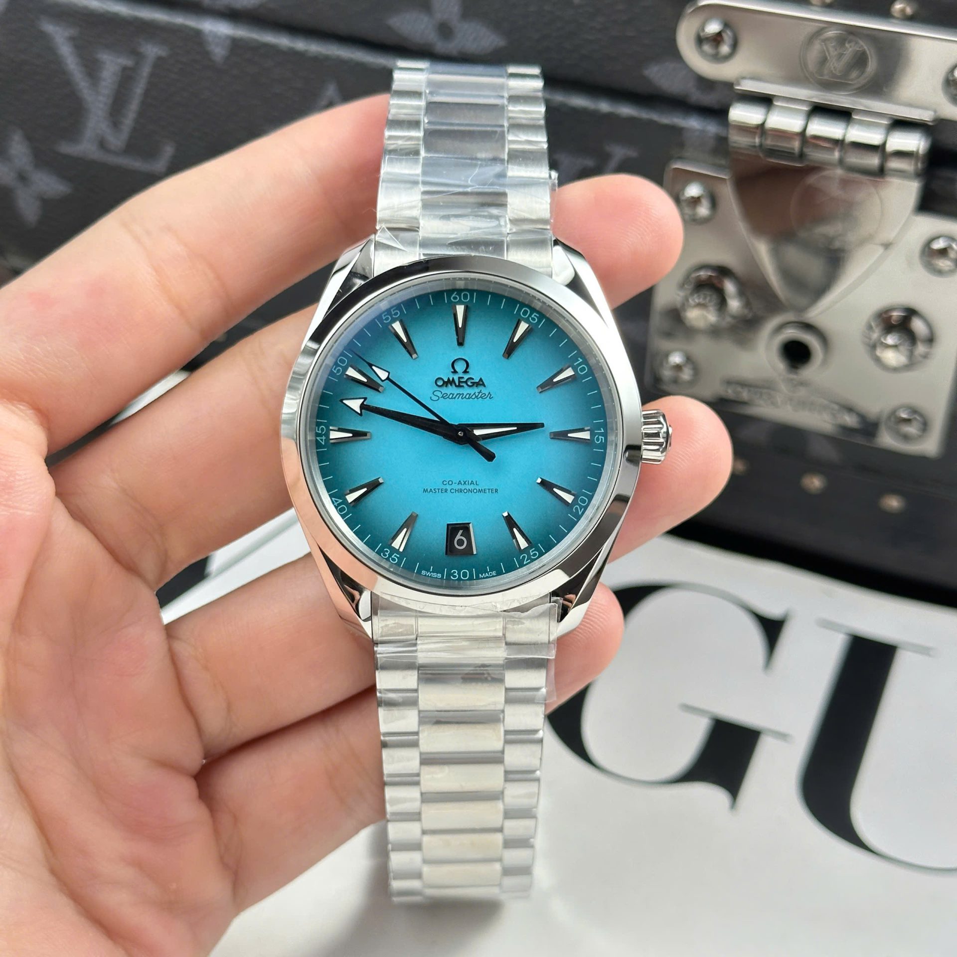 79EE291B-4E2F-39E0-4100-E18C333831BB.jpg Omega Seamaster Co-Axial Replica 11 Watch Blue Dial Automatic VS Factory 41mm - Image 1