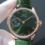 Replica IWC YLF Portuguese RG IW5242 Green Dial Gold Makers