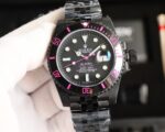 Rolex Dark Legend Submariner – DLC Black Finish – 40MM – Rose Red(1:1 replica)