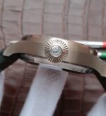 Replica IWC ZF Big Pilot Real PR IW500906 Silver Dial Leather Strap - Image 4