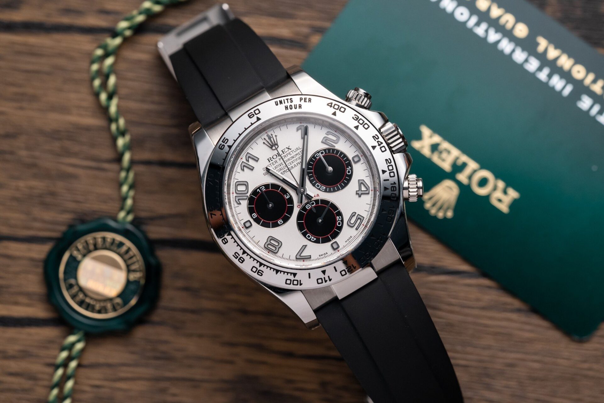 7B17AC72-F5D6-9E3F-E98D-AD487B3BBC7B.jpg Rolex Daytona 116509LN Arabic Numeral Replica Watch Clean Factory 40mm - Image 1