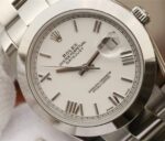 Replica Rolex DateJust 41mm 126300 Noob White Dial Roman Markers SS Bracelet A3235 - Image 3