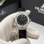 Hublot Classic Fusion Titanium Replica Wacth Black Custom Moissanite Diamonds 33mm - Image 2