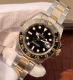 Replica Rolex GMT-Master II 116713 LN Black Ceramic Thick YG Wrapped Noob A3186 - Image 2