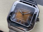 Fake Cartier Watch Santos de Cartier Large Steel Brown Dial WSSA0064-TW(1:1 replica) - Image 8