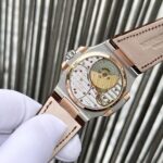 Patek Philippe Nautilus 5712 Demi Rose Plated Leather Strap Rep 11 Watch Factory GR 40mm - Image 4