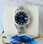 Rolex DateJust Knock Off Watches Blue Dial Moissanite Diamonds Clean Factory 41mm - Image 3