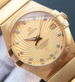 Replica Omega V6 Constellation 123.20.35 YG Case Yellow Dial - Image 8