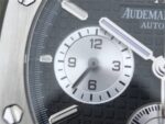 Replica Audemars Piguet Royal Oak Chronograph SS JHF Black/White Dial SS Bracelet A7750 - Image 6