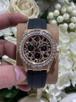 Rolex Daytona 116588TBR Giraffeb Chestnut Brown Dial Gold Wrapped   Moissanite Diamonds 40mm - Image 3