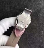 Replica Cartier Santos 100 33mm SS White Dial Pink Leather Strap SEIKO NH05A - Image 8