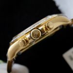 Rolex Daytona Meteorite Dial Copies Watch Gold Wrapped + Moisanite Baguette 40mm - Image 9