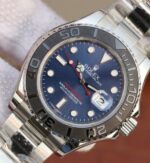 Replica Rolex Yacht-Master 116655 SS EW Blue Dial on SS Bracelet A3135 - Image 2