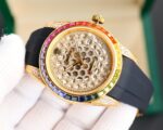 Rolex Rainbow Diamonds Logbook Full Diamonds Tudor Edition Luxury 18k Nanotechnology – 41MM(1:1 replica) - Image 4