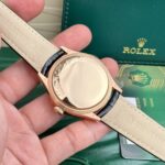 Rolex Replica Watch Cellini 50525 Chocolate Dial Leather Strap 39mm - Image 6