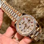 Rolex Day-Date Replica Watches Custom Moissanite Diamonds And Gold Wrapped 40mm - Image 8