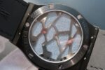 Replica Hublot Classic Fusion Tourbillon 45mm TF PVD Purple Skeleton Dial Black Gummy Strap A23J - Image 5