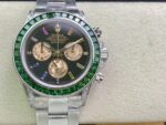 Rolex Daytona-Modified green diamond-white gold color(1:1 replica)