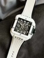 Hublot Replica 1:1 Watch Square White Ceramic Bang Unico Chronograph Factory BBF 42mm - Image 2