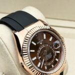 Rolex Replica Watch Sky-Dweller 336235 Chocolate Dial Rubber Strap 42mm - Image 3