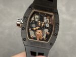 Richard Mille Replica 11 Watch RM66 Ultra Light Carbon Rose Gold Wrapped Refine 42.7mm - Image 6