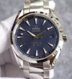 Replica Omega XF Seamaster Aqua Terra Blue Textured Dial SS Bracelet A8500