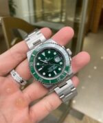 ROLEX Submariner Series Green Water Ghost Date Display Men’s Automatic Mechanical Watch Green Dial 40mm Steel Strap 116610LV-0002(1:1 replica) - Image 2