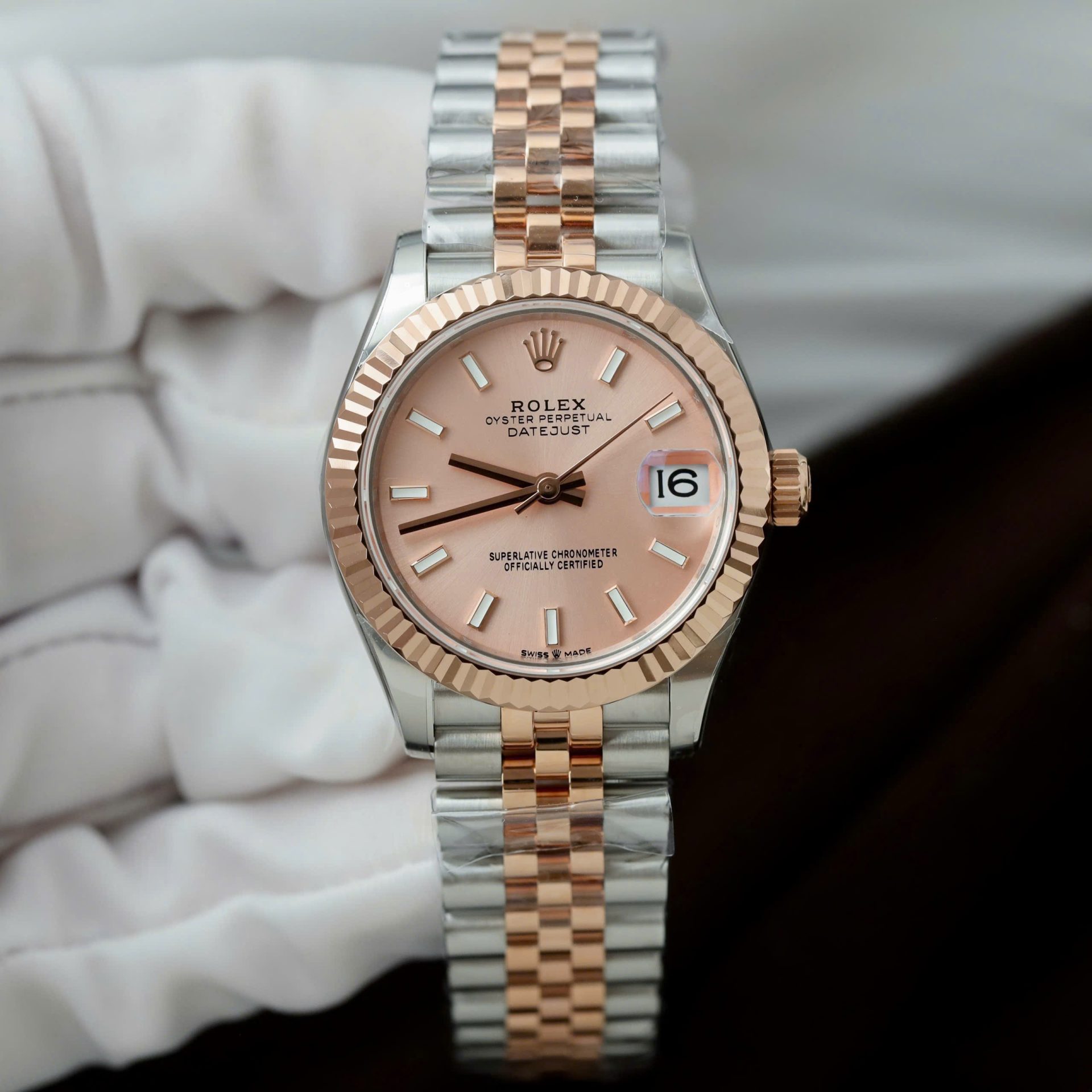 80F90B35-77E2-296F-F39F-A48FF2F8A57D.jpg Rolex DateJust Imitation Luxury Watches Pink Dial Jubilee Strap THB Factory 31mm - Image 1