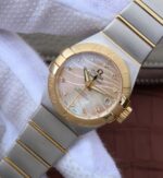 Replica Omega V6 Constellation 27mm YG Dial Diamonds Markers SS/YG Bracelet A8520 - Image 2