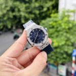 Hublot Replica 1:1 Watch Classic Fusion Blue Dial With Full Diamond HB Factory 38mm - Image 2