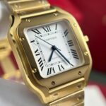 Cartier Santos Womens White Dial Best Replica Watch BV Factory 35.2mm - Image 7