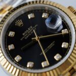 Rolex DateJust Replica Watches Black Dial Moissanite Diamonds Clean Factory 41mm - Image 5