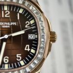 Patek Philippe Aquanaut 5167R Replica Watch Gold Wrapped Moissanite 40mm - Image 5