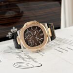 Patek Philippe Replica Watch Nautilus 5712 Demi Rose Gold Chocolate GRF 40mm - Image 4