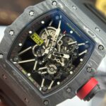 Richard Mille RM35-01 Rafael Nadal Carbon NTPT Replica Watches Black Rubber Strap ZF Factory 49,9x43mm - Image 6