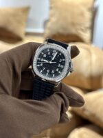 Patek Philippe Aquanaut 5067 Women s Black With Diamond Bezel Replica 1:1 Watch PPF 35.6mm - Image 3
