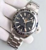 Replica Omega Planet Ocean SS GMT Black Dial Silver Markers SS Bracelet A8605 - Image 2