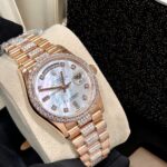 Rolex Day-Date Replica Watch Gold Wrapped Moissanite Diamonds Hong Kong 36mm - Image 7