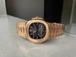 Replica PATEK PHILIPPE Nautilus Moon Phases 5712 RG Grey Dial on RG Bracelet PPF A240 - Image 6