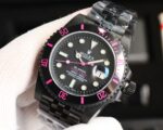 Rolex Dark Legend Submariner – DLC Black Finish – 40MM – Rose Red(1:1 replica) - Image 2