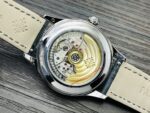 Fake Diamond Watch Patek Philippe Replica Complications Annual Calendar Moon Phases White Gold White Mother of Pearl Dial 38mm Diamond Bezel 4948G-010(1:1 replica) - Image 8
