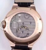 Replica Cartier Ballon de Cartier Tourbillon RG Gray Dial Leather Strap Flying Tour - Image 6