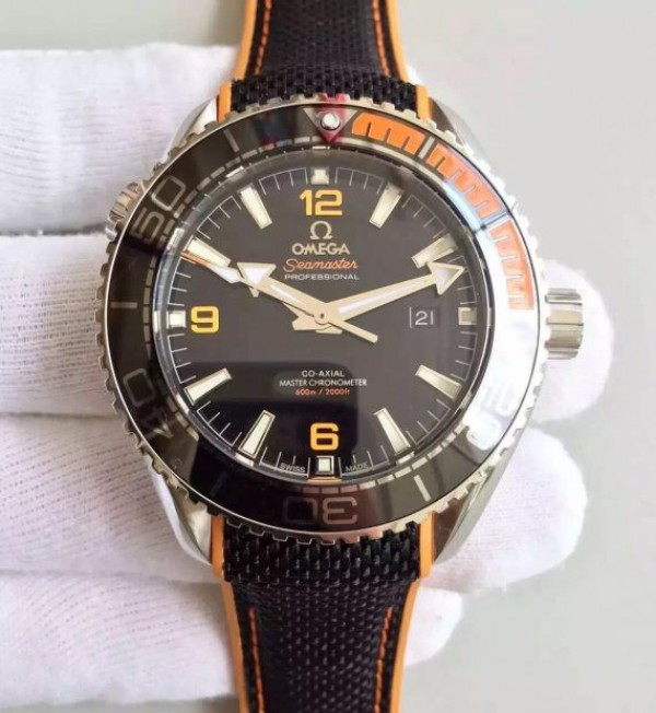 85F78E0C-DA9D-B9F1-3B3D-CC5BFF44F227.jpg Replica Omega OMF Planet Ocean 42mm Black/Orange Bezel Black Dial Nylon Strap A8900 - Image 1