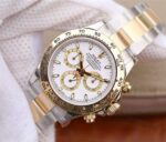 Replica Rolex Daytona 116523 Thick YG Wrapped White Dial Bracelet A7750 - Image 2