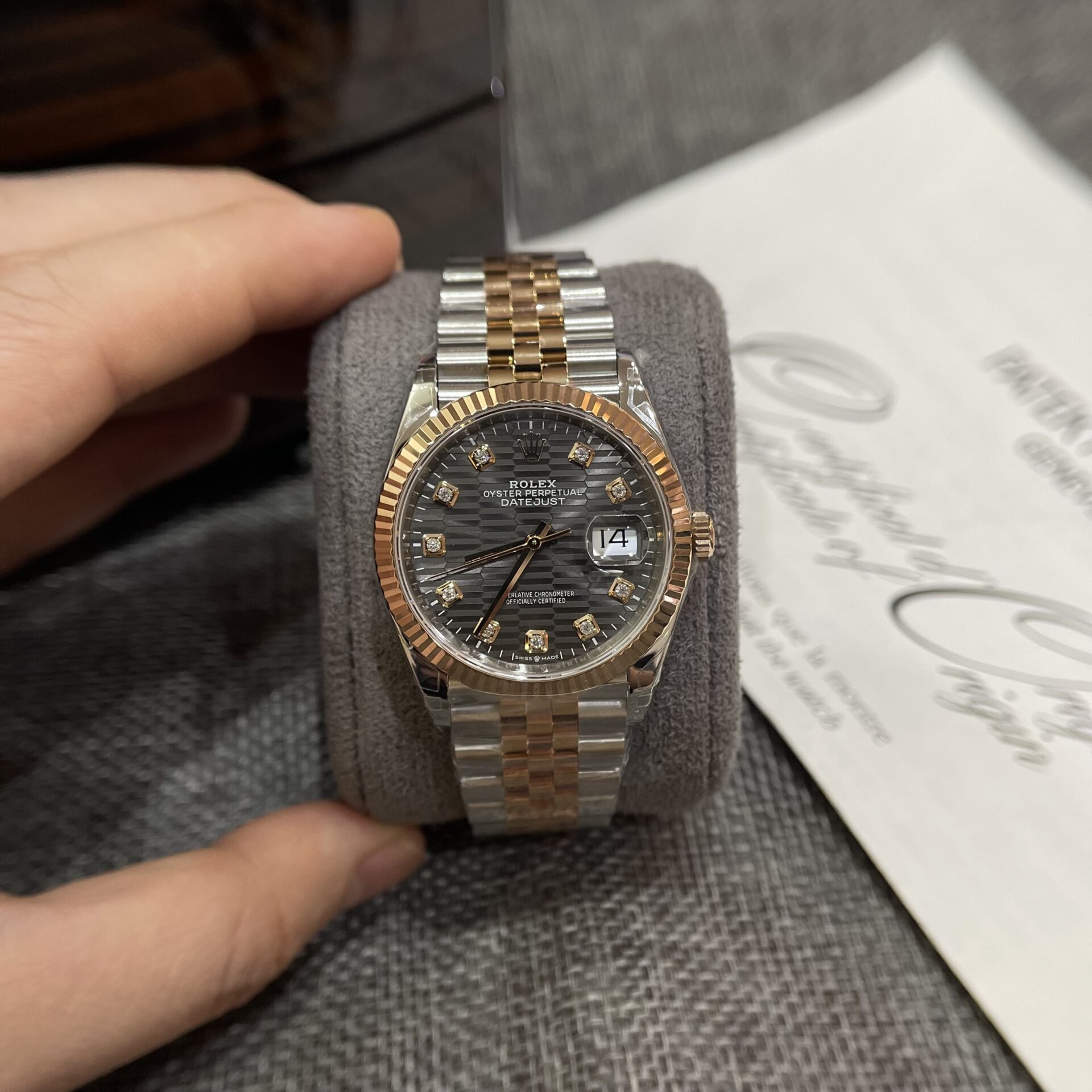 8643B8DF-9E60-9C2A-748C-96B10B840108.jpg Rolex DateJust 126231 Demi Replica Watch Dark Grey Demi VS Factory 36mm - Image 1