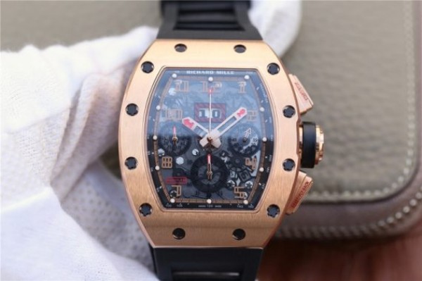 866FF55E-C8A7-49EC-1CAB-B52C6742D866.jpg Replica Richard Mille RM011 Felipe Massa Chrono RG Skeleton Dial Black Inner Bezel Black Rubber Strap A7750 - Image 1