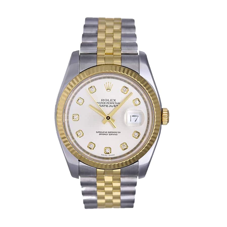 8696114F-3816-4E90-579B-3B1C14176A40.jpg Rolex Datejust 16233 Steel Gold Mother of Pearl Replica - Image 1